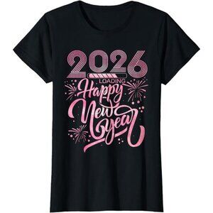 Happy New Year 2026 Loading Fireworks T-Shirt